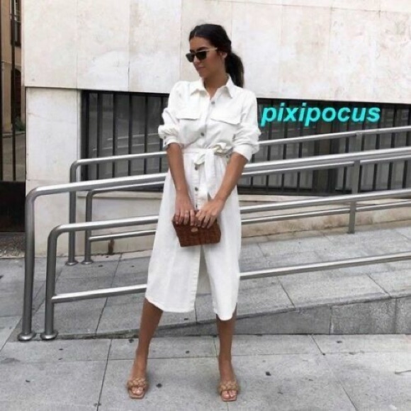 Zara midi denim dress - Picture 4 of 4